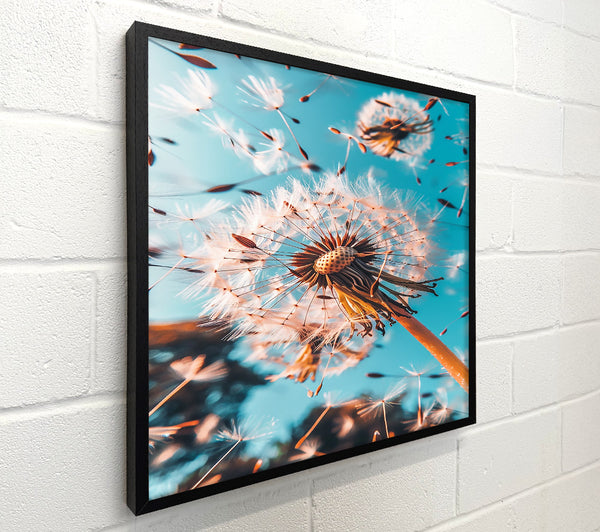 Blue Dandelion Wishes
