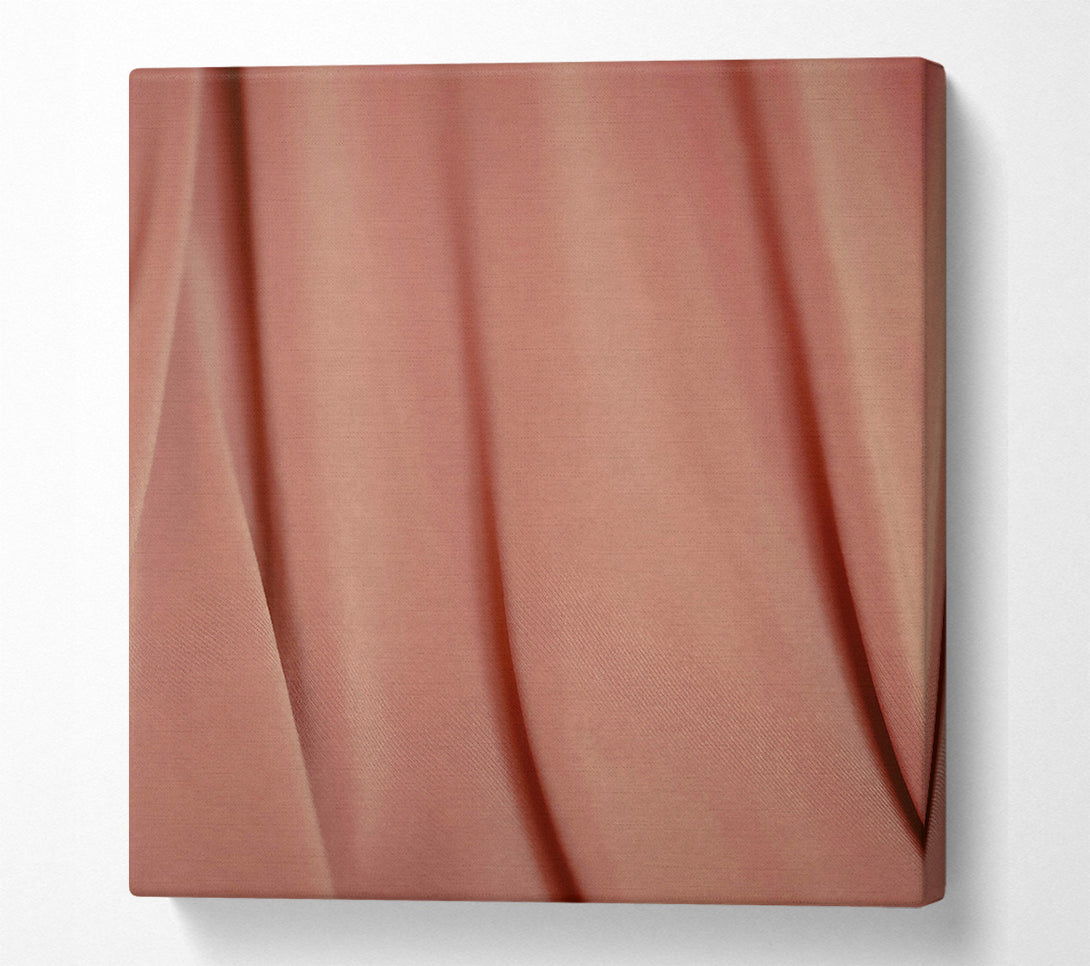  A Canvas Print of Blushing Fabric Waves Canvas Wall Art