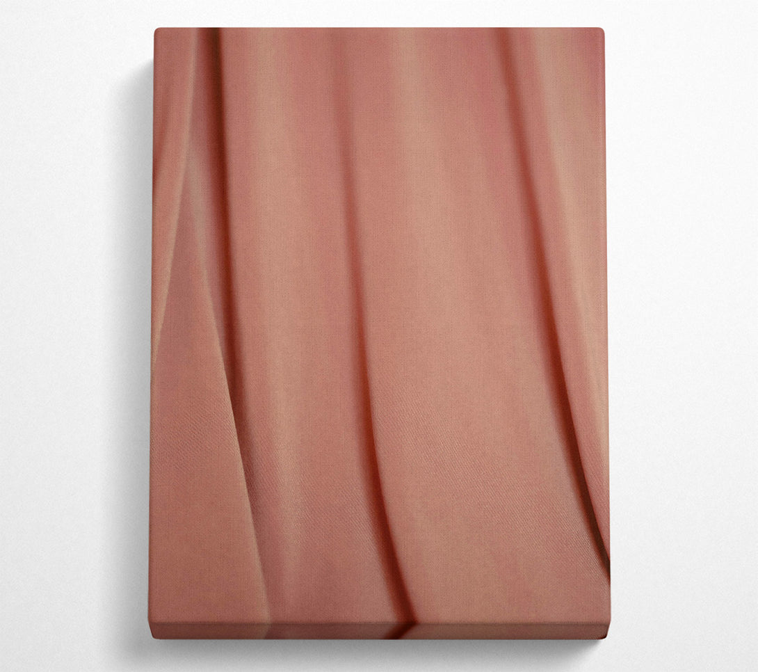  A Canvas Print of Blushing Fabric Waves Canvas Wall Art