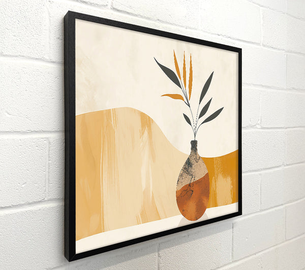 Rustic Orange Vase