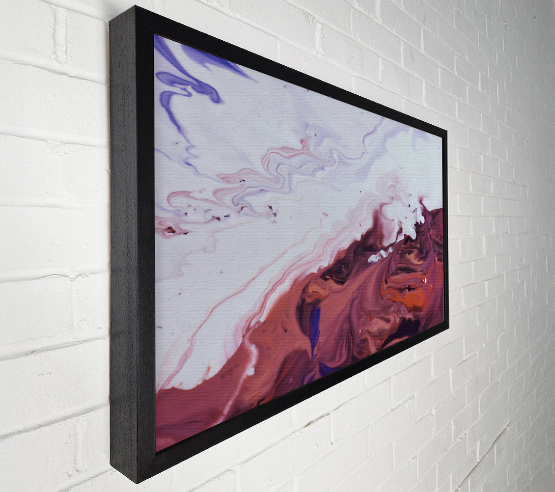  A Canvas Print of Crimson Swirls Of White Canvas Art