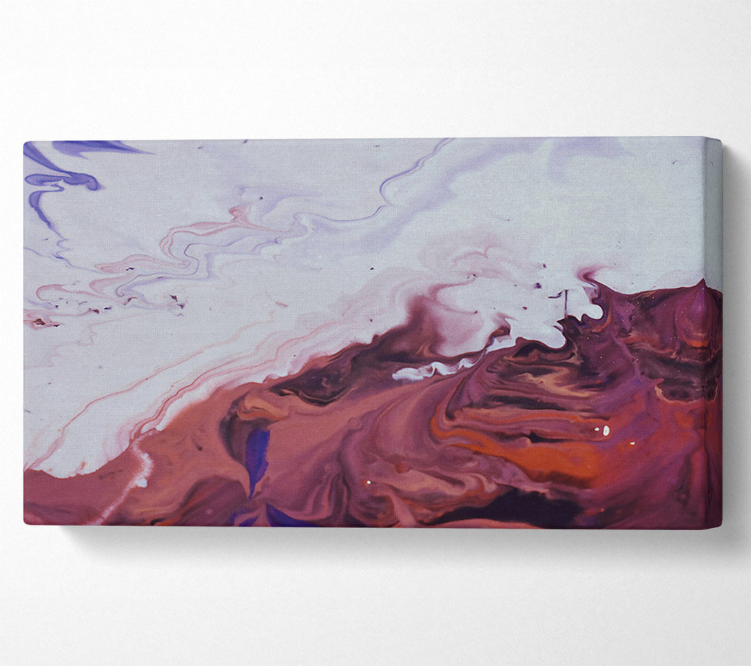  A Canvas Print of Crimson Swirls Of White Canvas Art