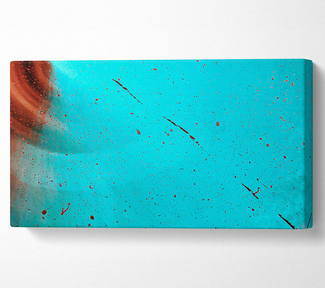  A Canvas Print of Teal Splattering Sky Canvas Art
