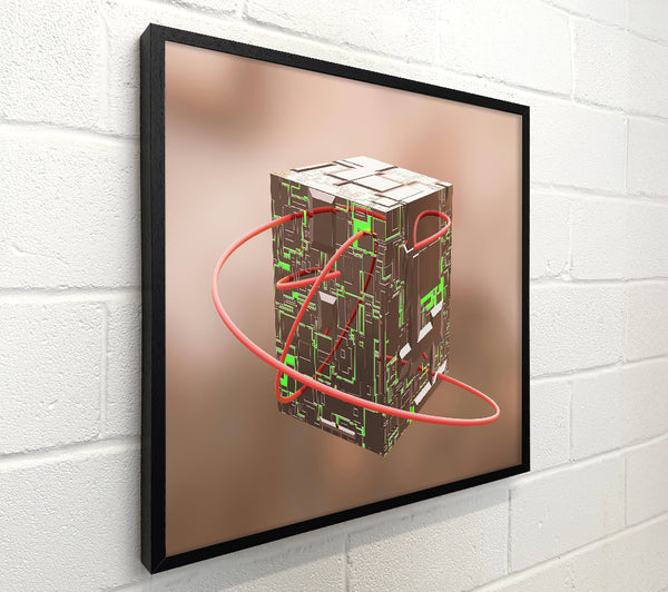 Brown Circuitry Embrace