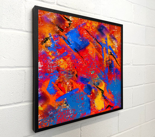 Red And Blue Splatter