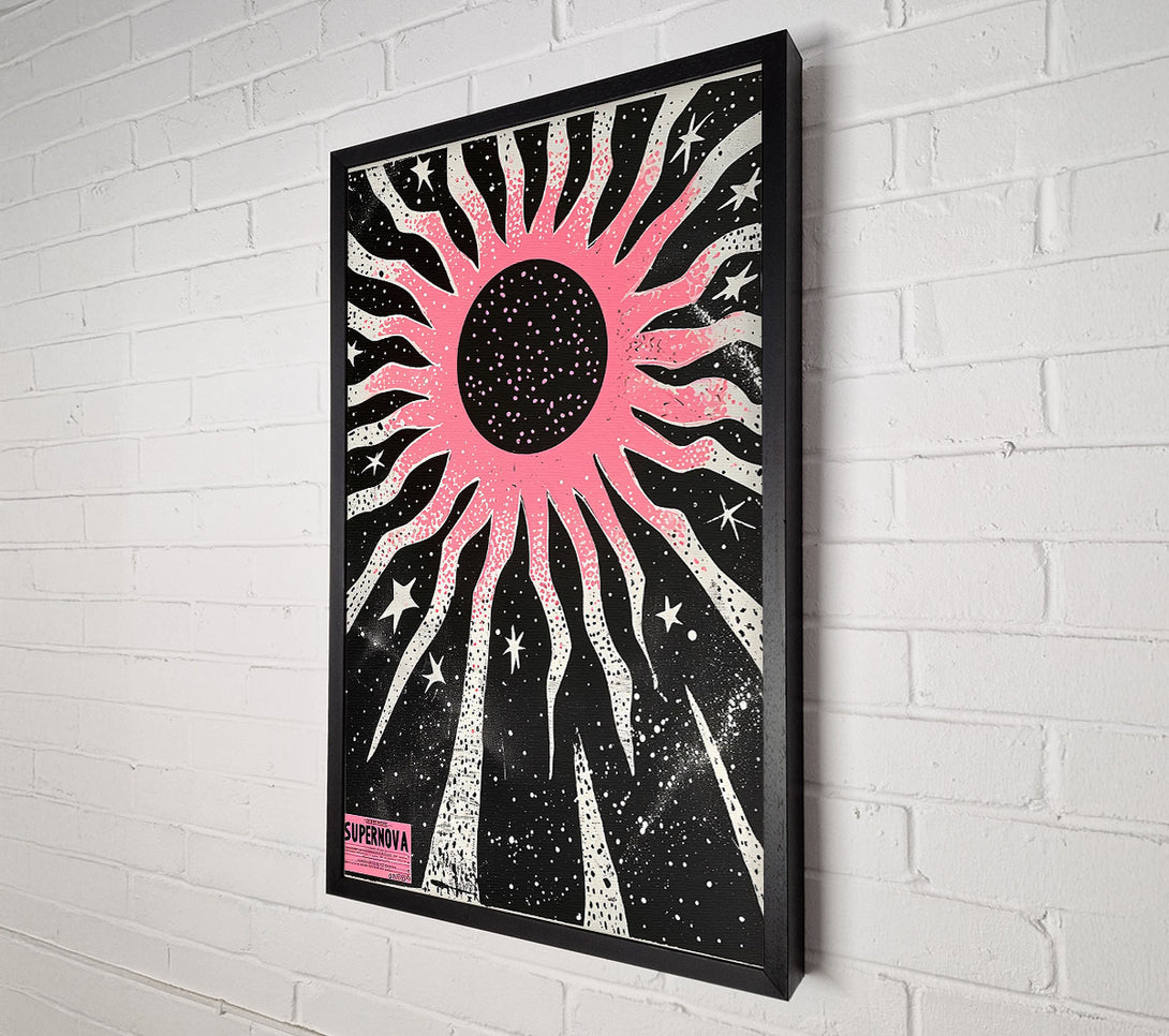  A Canvas Print of Pink Cosmic Burst Canvas Art