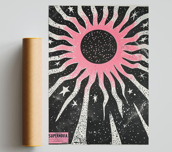 Pink Cosmic Burst Giclee Print
