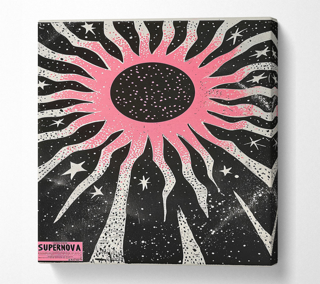  A Canvas Print of Pink Cosmic Burst Canvas Art