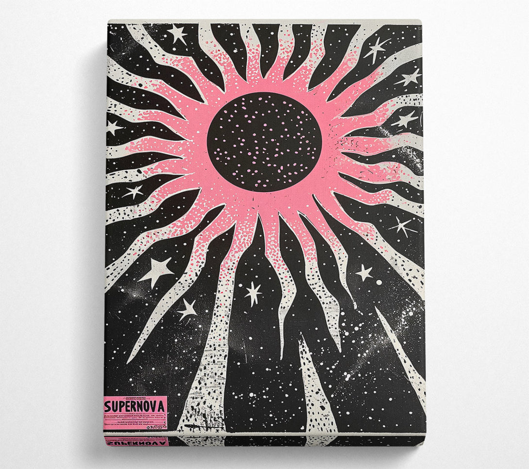  A Canvas Print of Pink Cosmic Burst Canvas Art