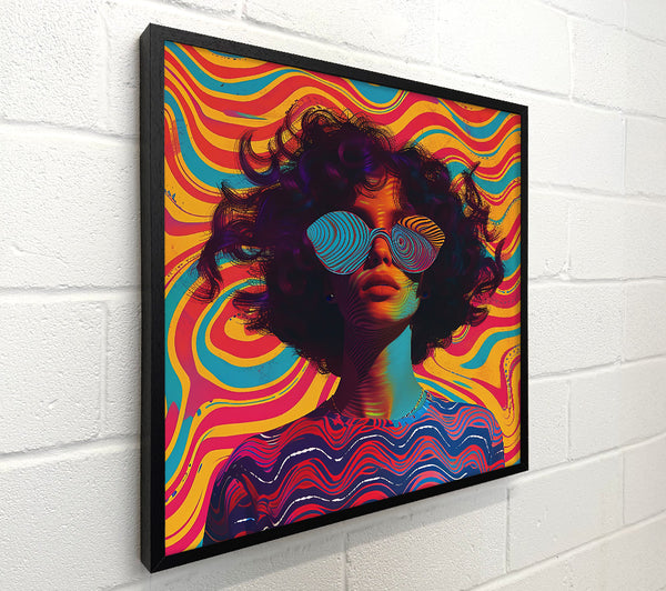Yellow Psychedelic Waves