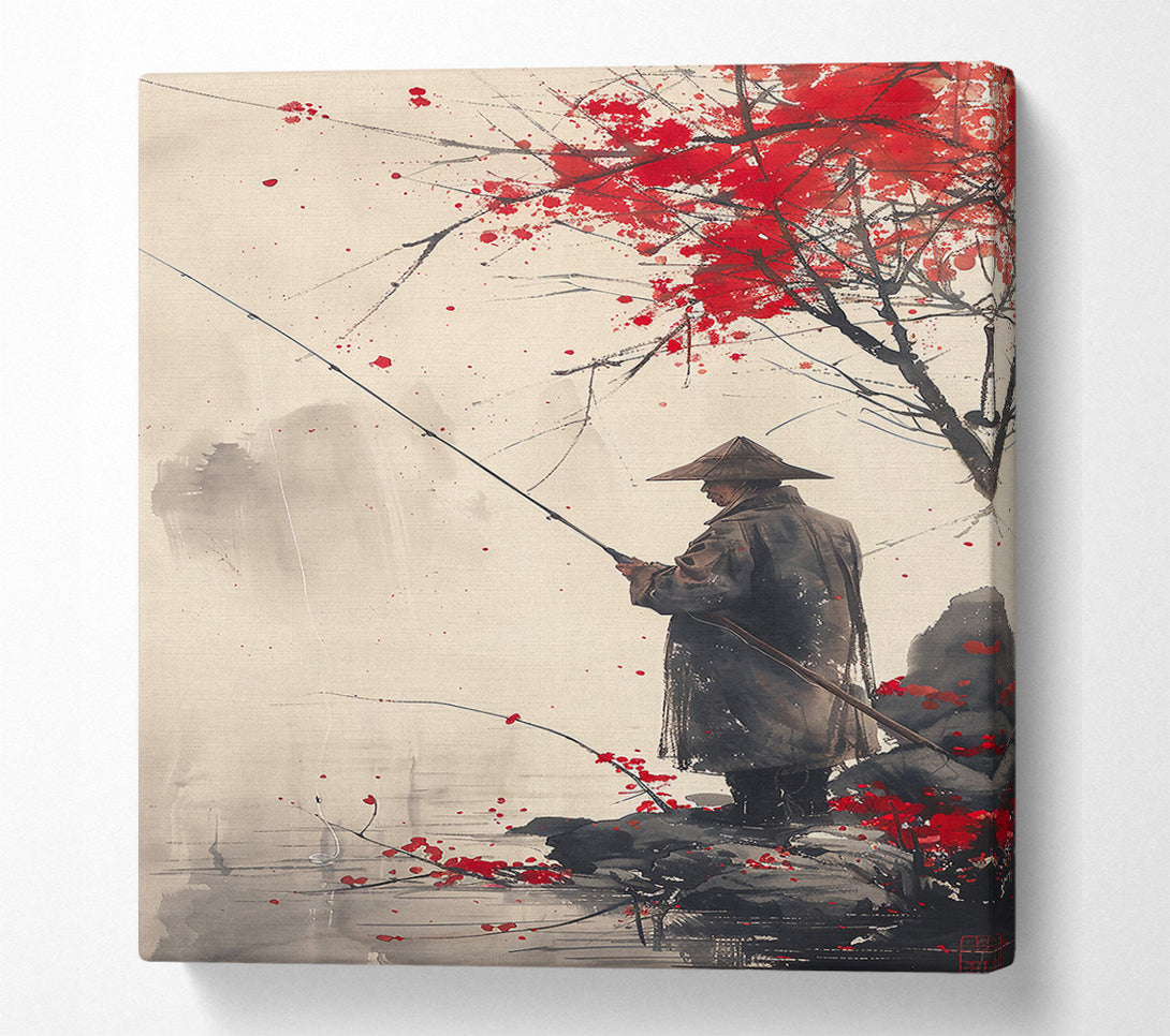  A Canvas Print of Crimson Fisherman'S Dream Canvas Art