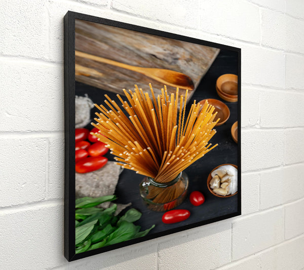 Golden Spaghetti Strands