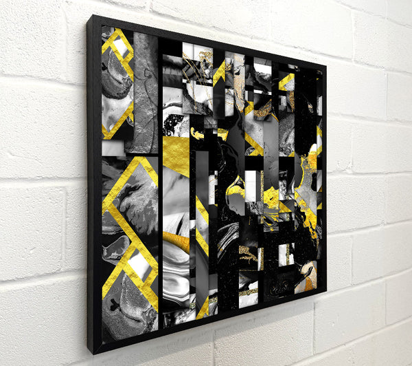 Golden Black Abstract
