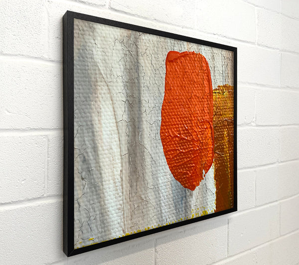 Crimson Crackled Canvas