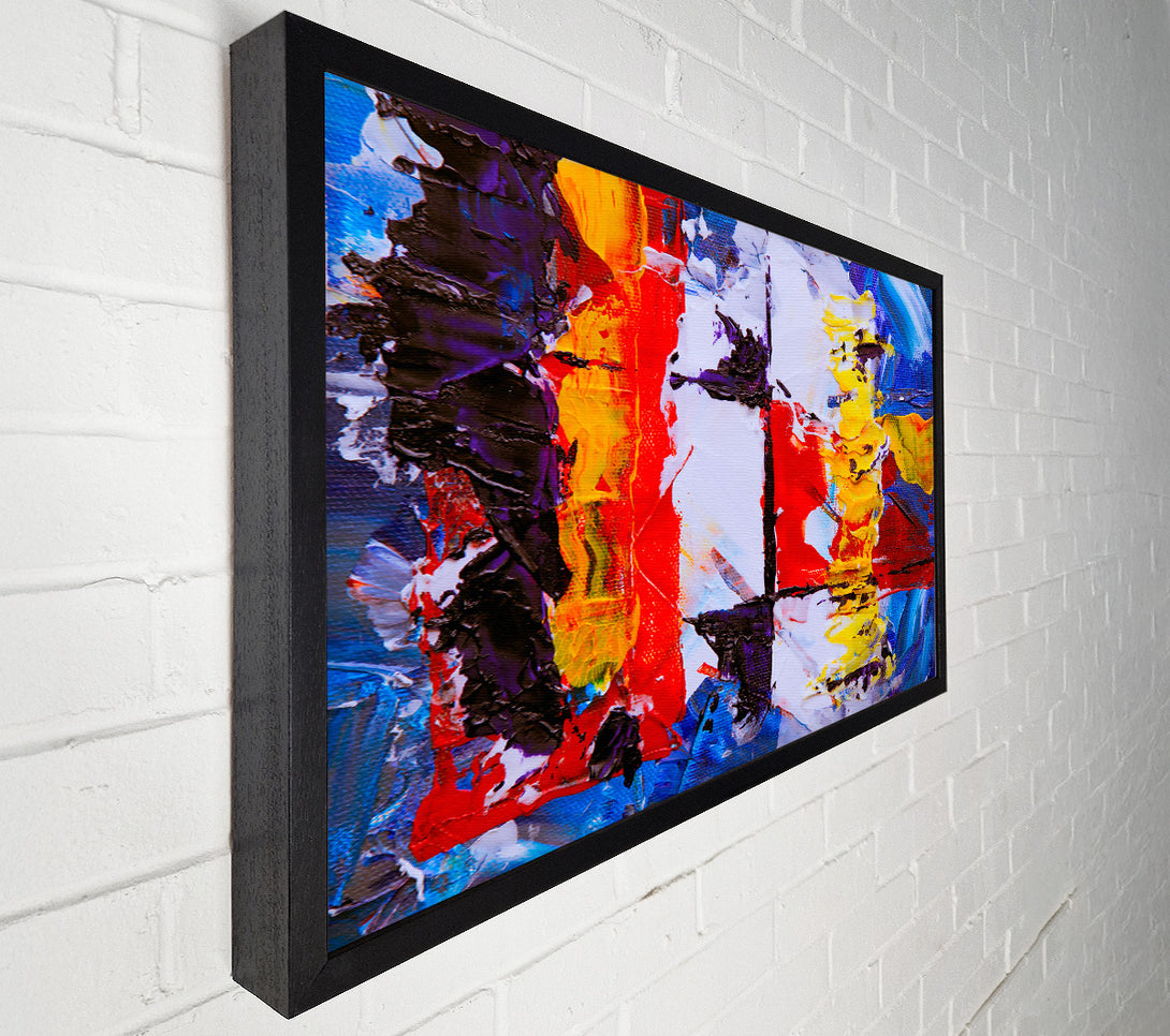  A Canvas Print of White Abstract Strokes Canvas Art