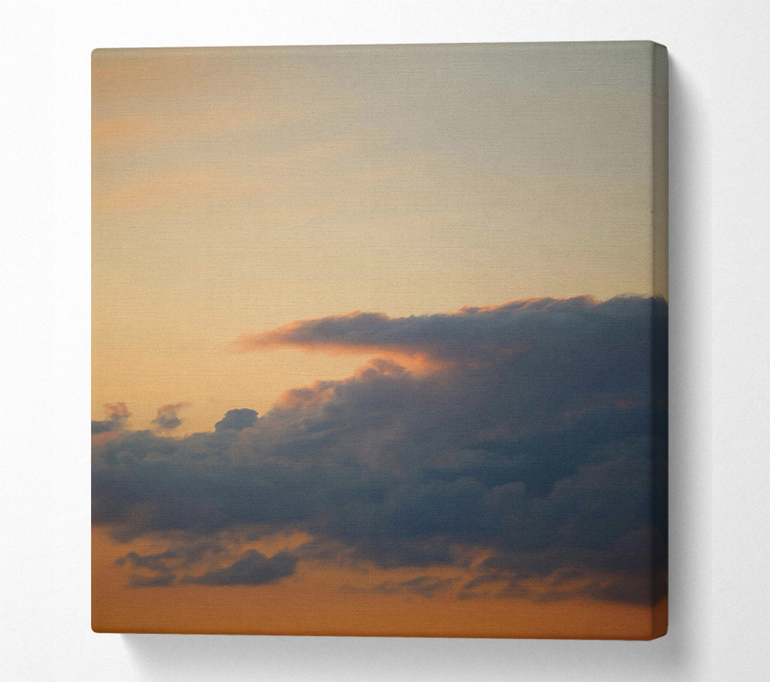  A Canvas Print of Golden Cloudscape Dusk Canvas Art