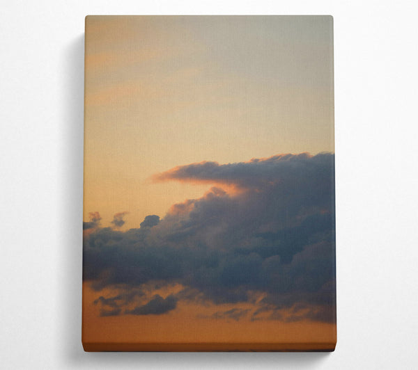  A Canvas Print of Golden Cloudscape Dusk Canvas Art