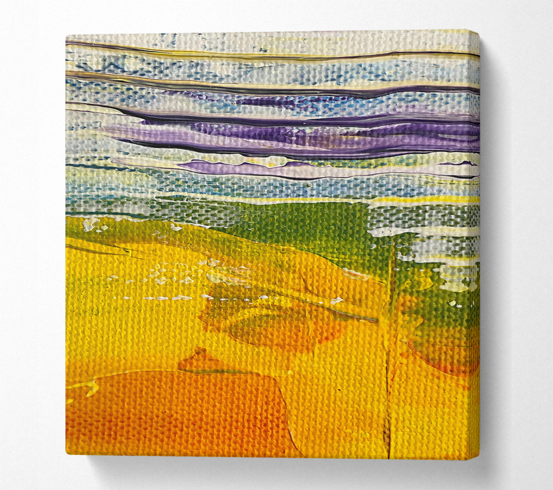  A Canvas Print of Golden Sky Layers Canvas Print
