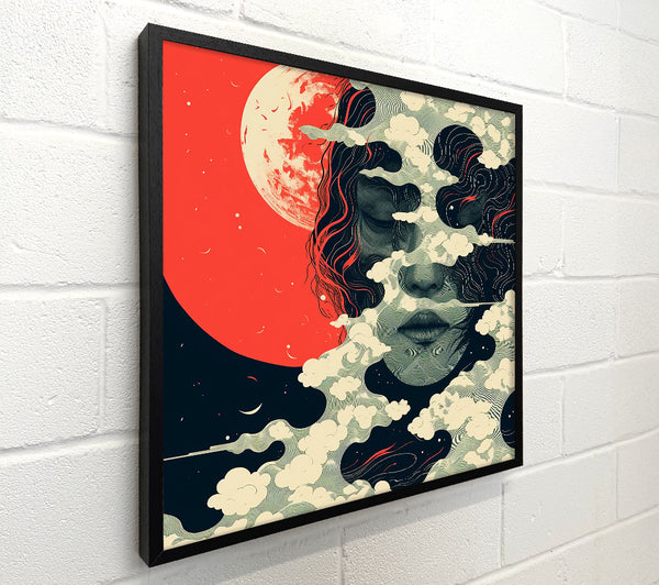 Crimson Dream Within Clouds