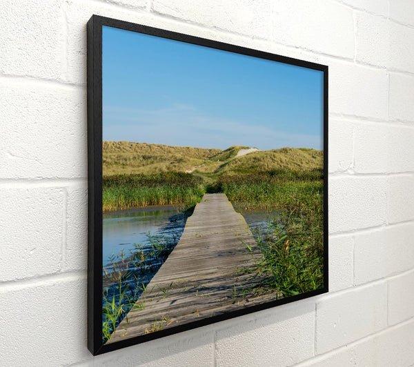 Blue Sky Over Dune Walkway