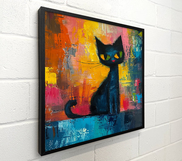 Blue Cat In Color