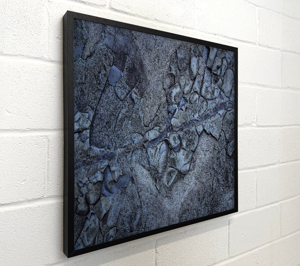Midnight Blue Cracked Earth