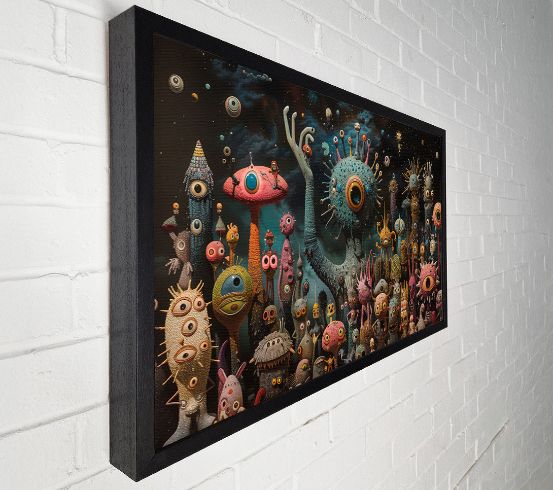  A Canvas Print of Teal Eye Galaxy Canvas Art
