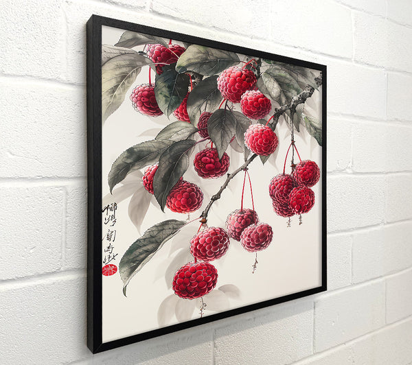Crimson Berries On Branch