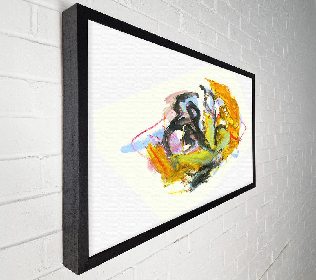  A Canvas Print of Golden Abstract Dance Canvas Print