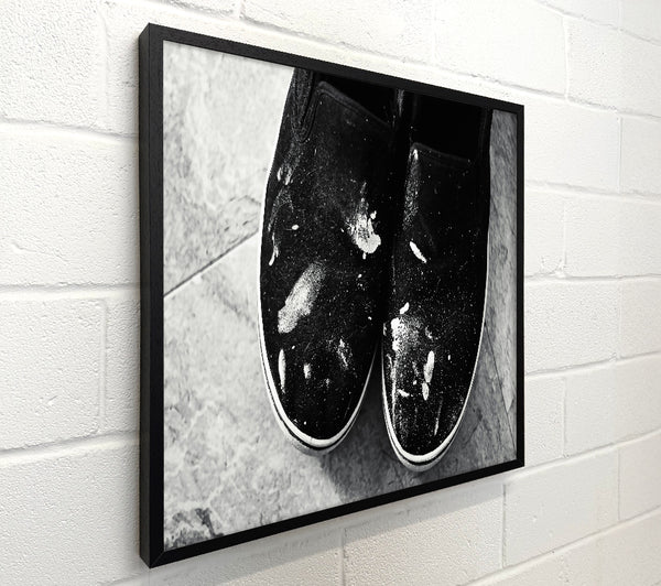 White On Black Canvas