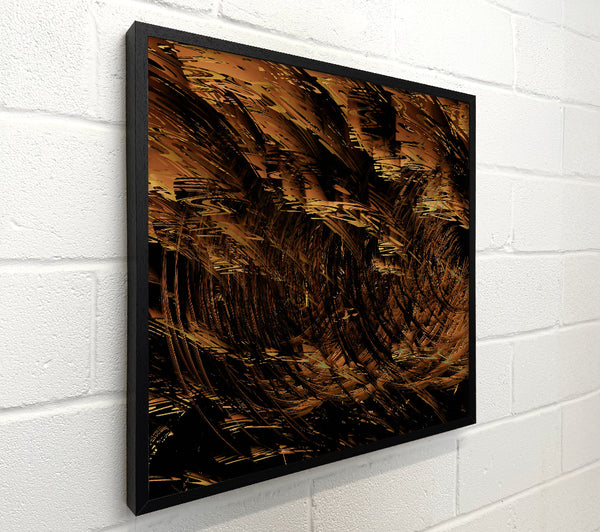Golden Swirling Abstractions