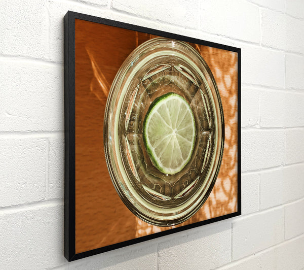 Lime Slice In Glass