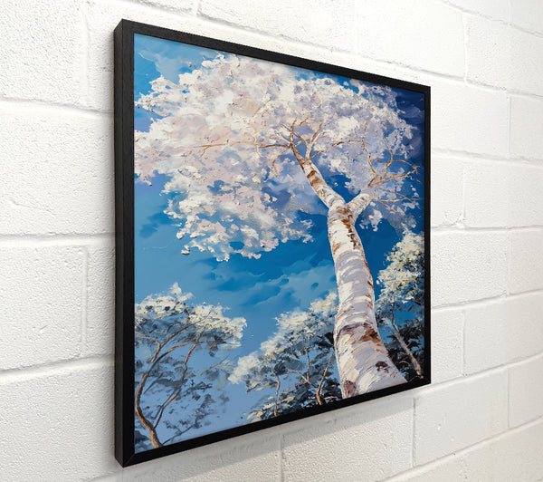 Blue Sky Birch Tree
