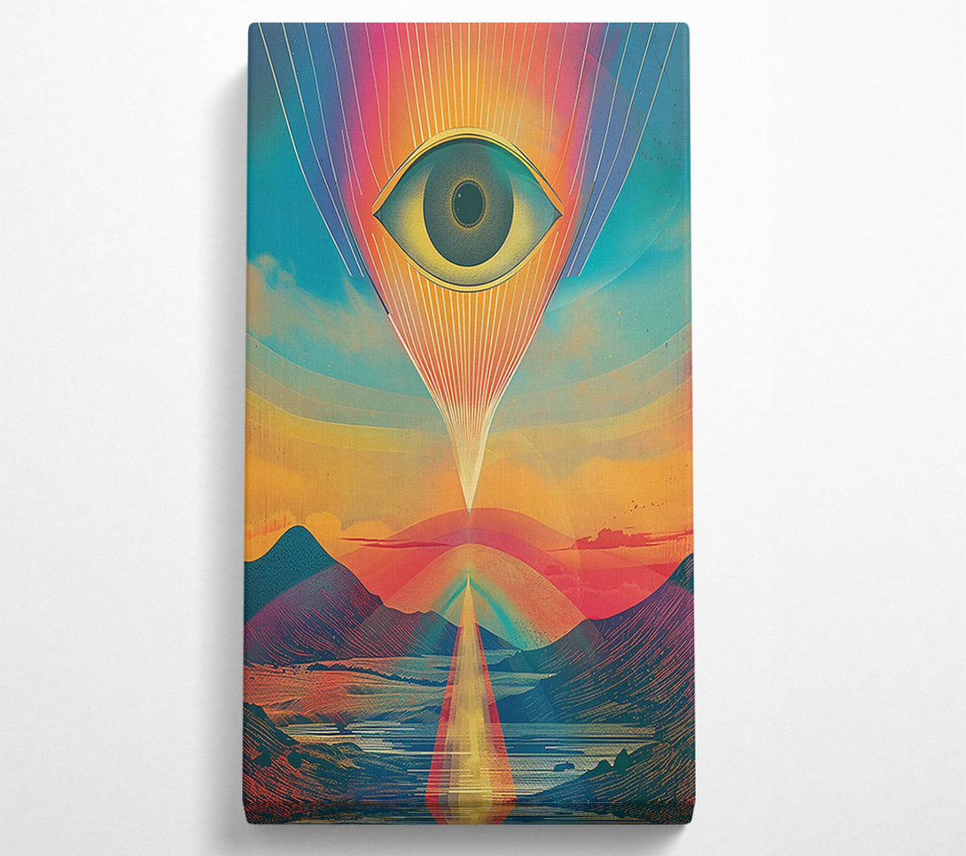  A Canvas Print of Golden Eye Of The Horizon Canvas Print