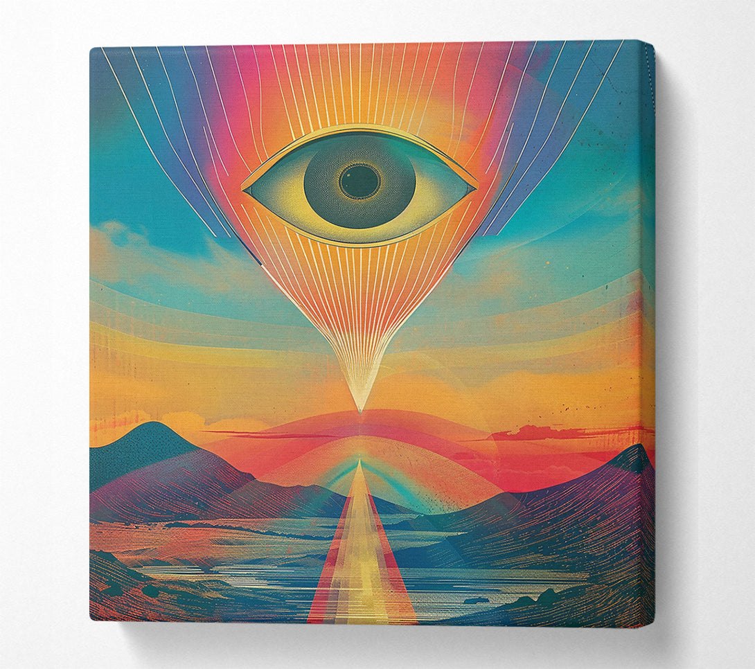  A Canvas Print of Golden Eye Of The Horizon Canvas Print
