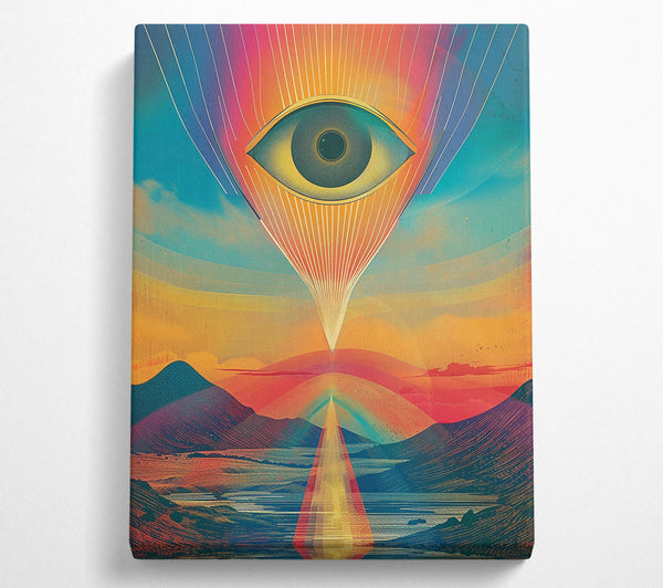  A Canvas Print of Golden Eye Of The Horizon Canvas Print