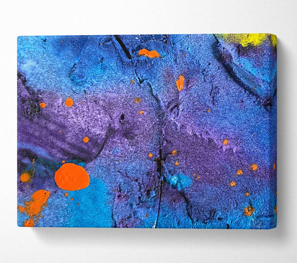  A Canvas Print of Blue Cosmic Burst Canvas Art