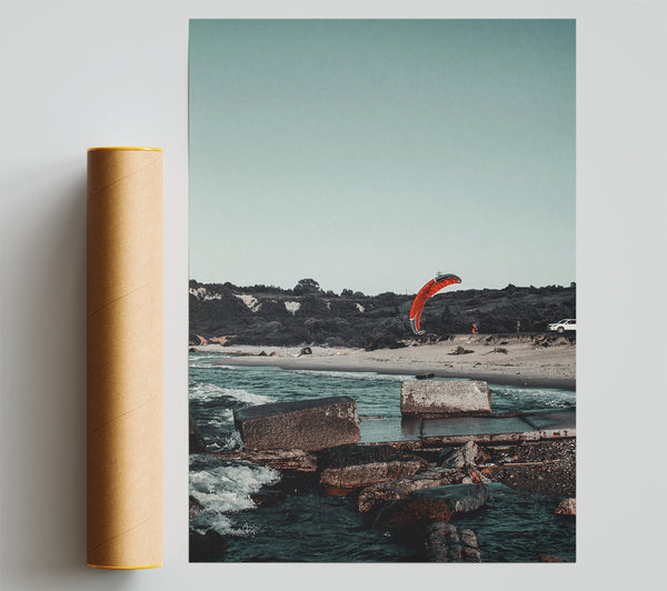 Orange Coast Takeoff Giclee Print