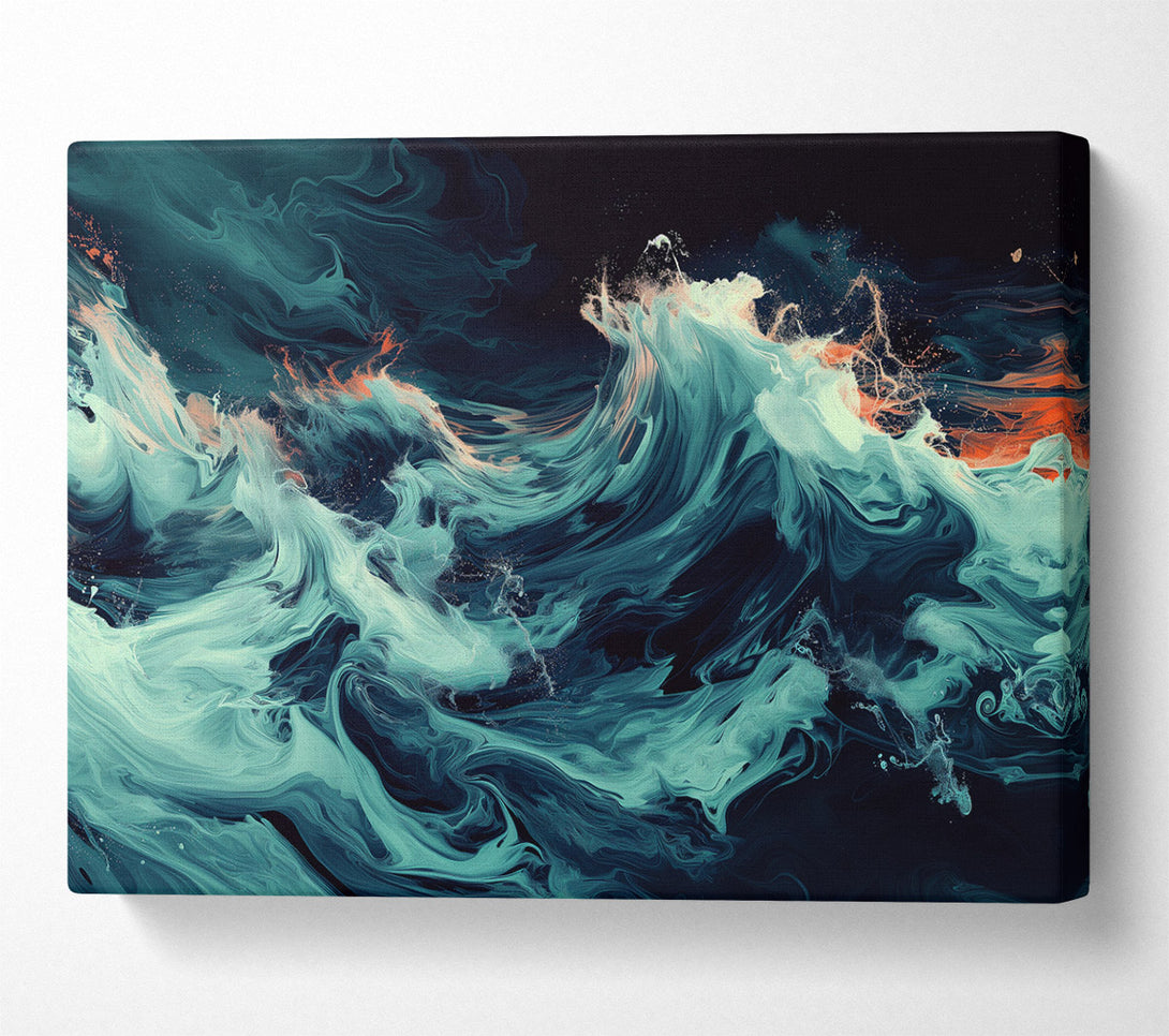  A Canvas Print of Dark Waves Canvas Print