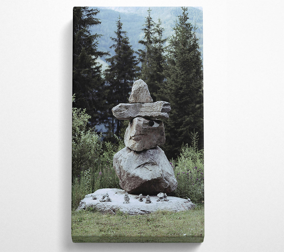  A Canvas Print of Gray Stone Sentinel Canvas Art
