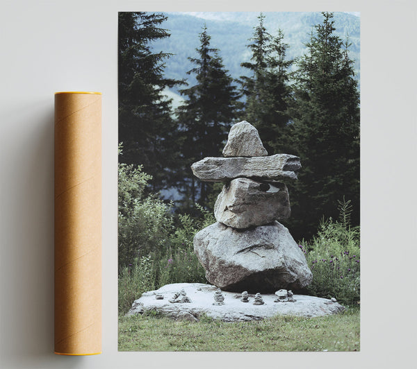Gray Stone Sentinel Giclee Print
