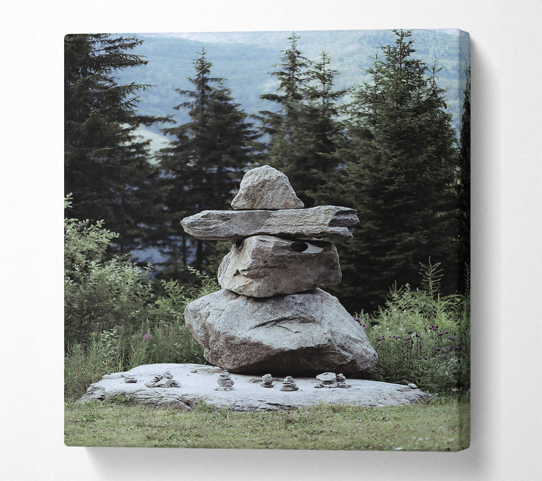  A Canvas Print of Gray Stone Sentinel Canvas Art
