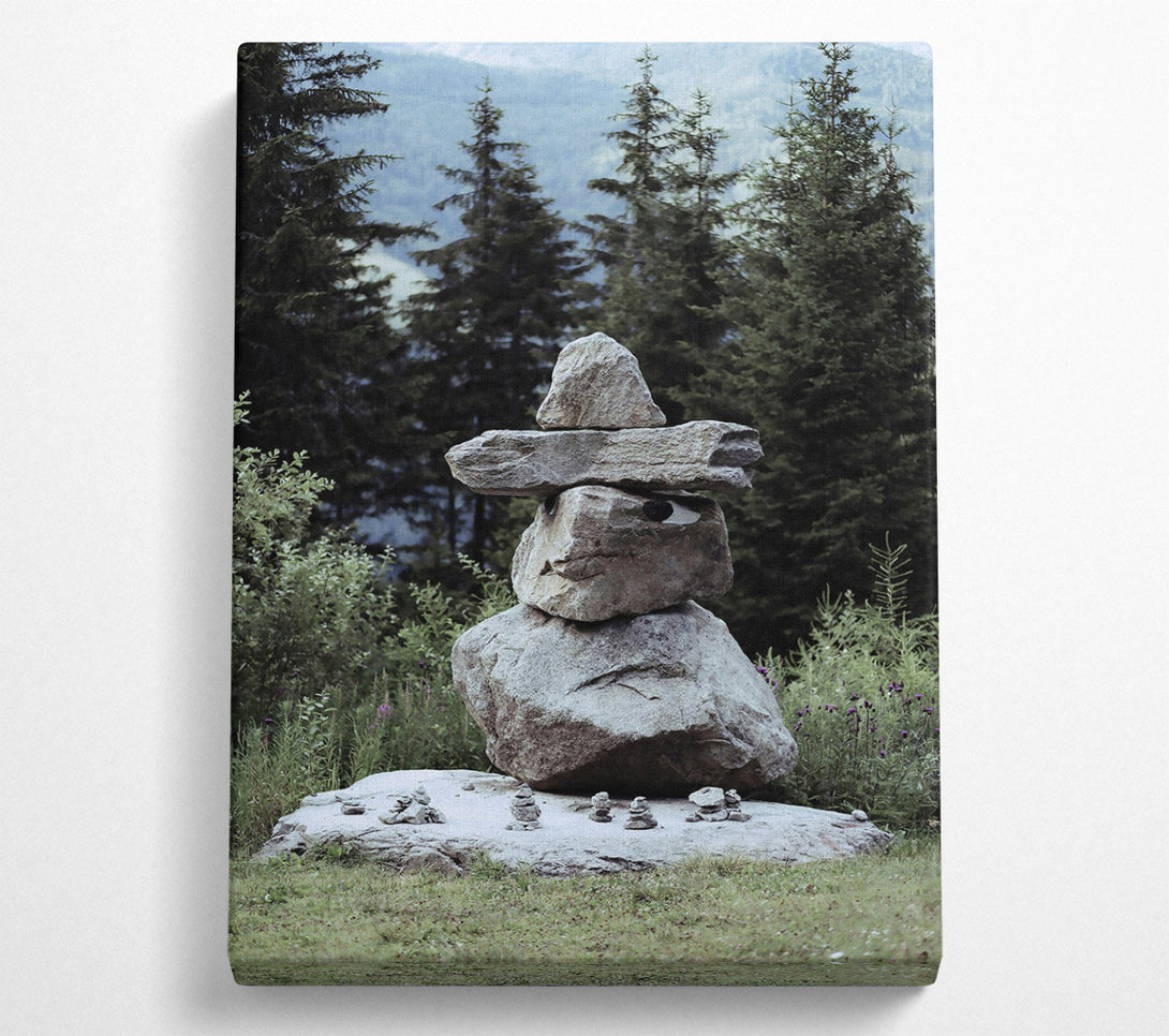  A Canvas Print of Gray Stone Sentinel Canvas Art