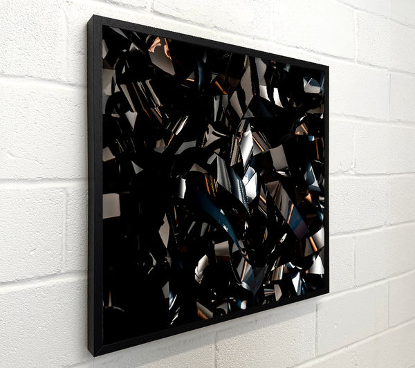 Black Reflective Tapestry
