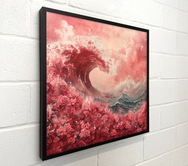 Crimson Wave Of Roses