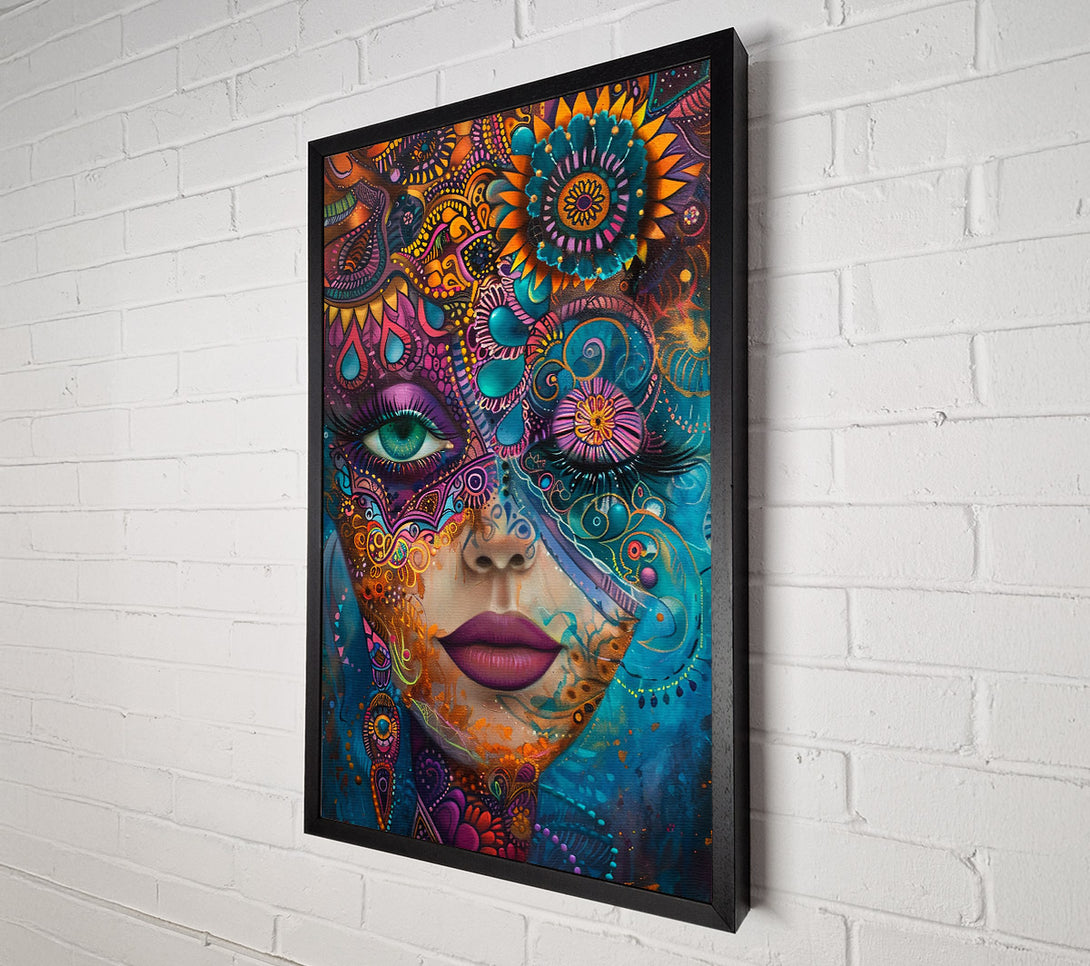  A Canvas Print of Golden Blue Dreamscape Canvas Art