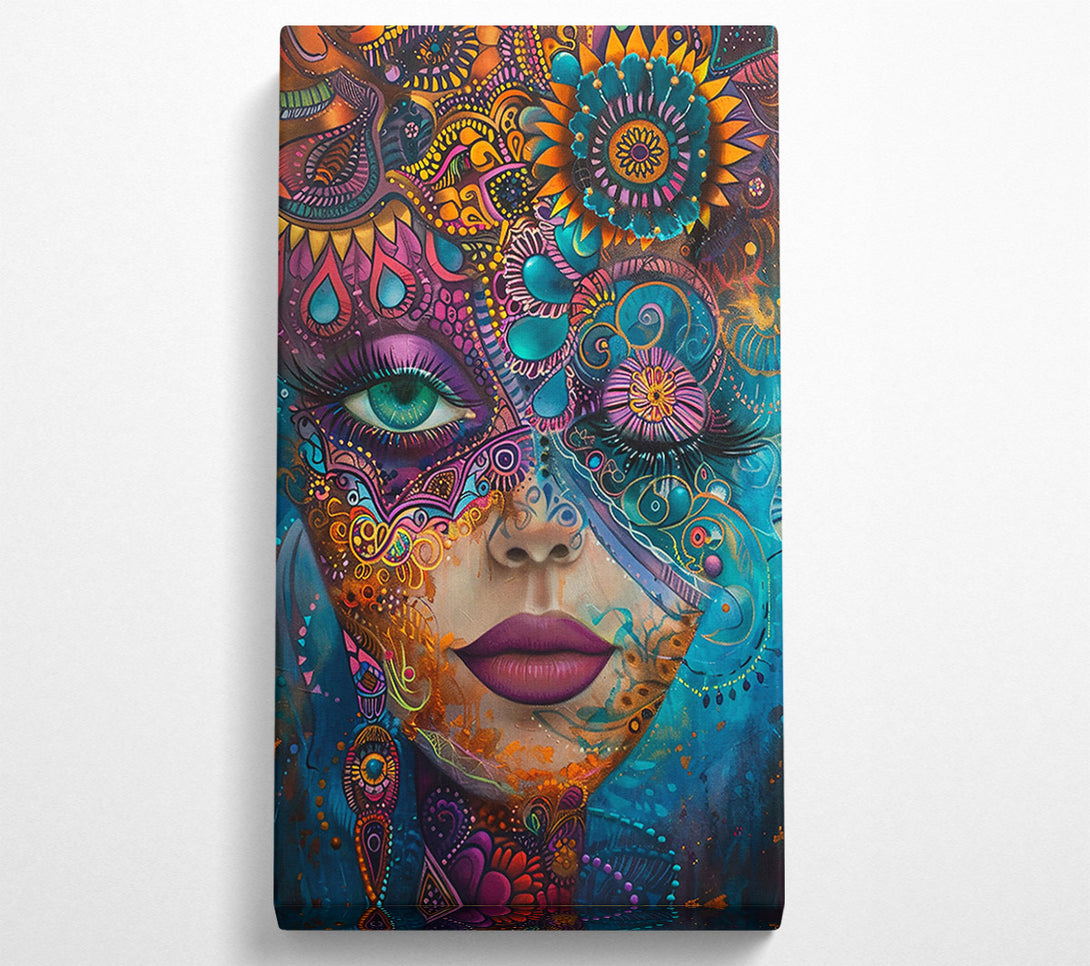  A Canvas Print of Golden Blue Dreamscape Canvas Art