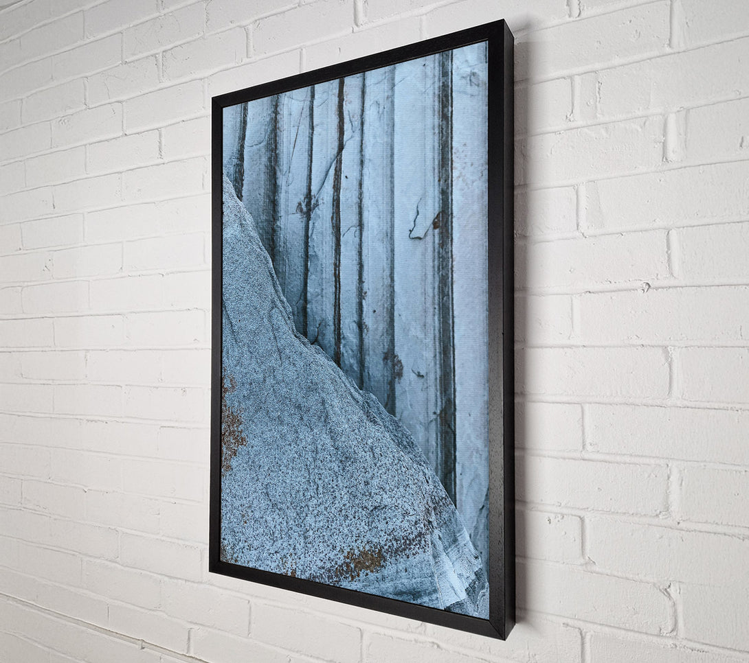  A Canvas Print of The Blue Striations Canvas Print