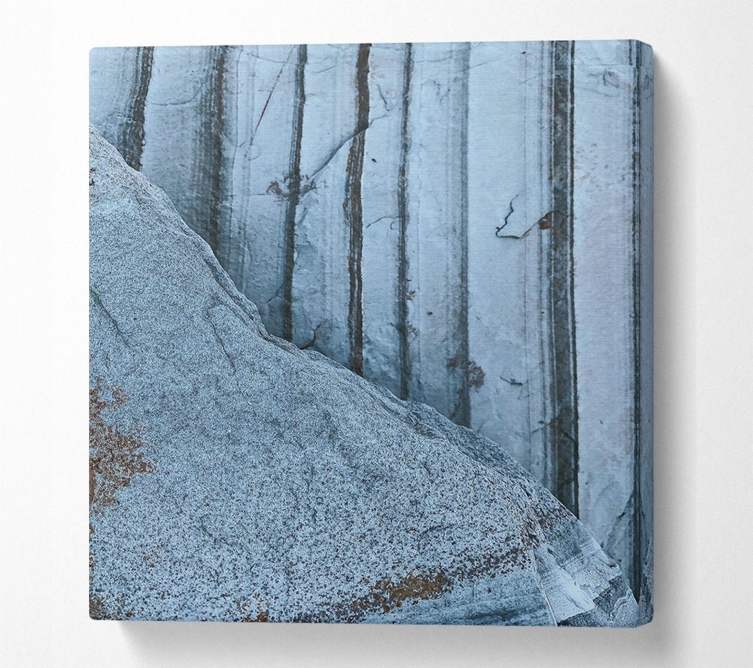  A Canvas Print of The Blue Striations Canvas Print