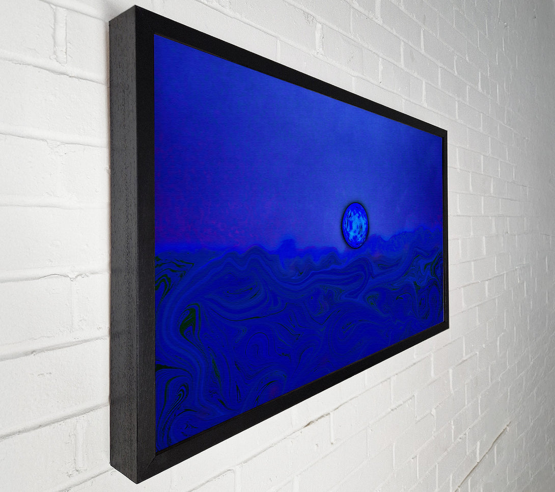  A Canvas Print of Blue Moon'S Horizon Canvas Wall Art